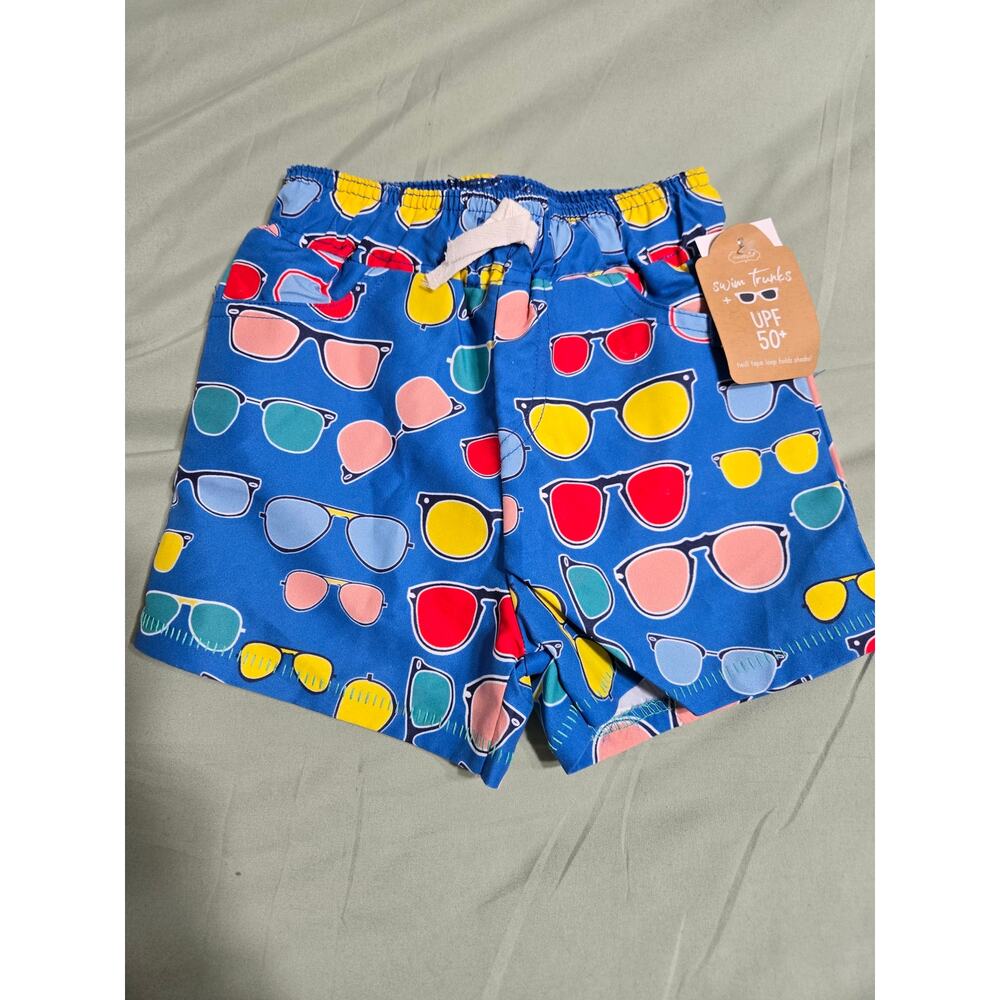Mudpie 12-18 Months boys sunglasses swimming trunks new with tags